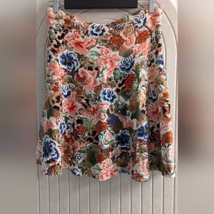 Catherine Malandrino Multicolor Floral Skirt